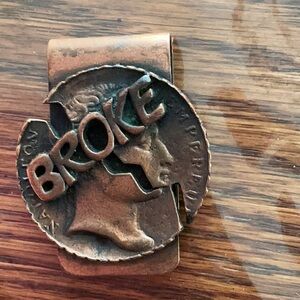Bronze Money Clip .